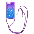 thumbnail image 1 of Funda para iPhone SE 2022/2020 Brillantina Líquida Divertida Reluciente y con Cristales en Movimiento Cuerpo Cruzado con Cordón Ajustable, 1 of 5