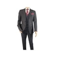 thumbnail image 4 of Men Suit BERLUSCONI Turkey 100% Italian Wool Super 180's Vested #Ber2 Charcoal, 4 of 9