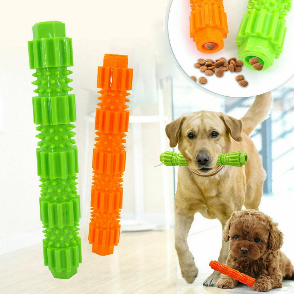SPRING PARK Soft Dog Chew Toy Rubber Pet Dog Teeth Cleaning Toy Aggressive  Chewers Food Treat - Walmart.com