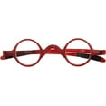 thumbnail image 6 of Ultra-light TR90 Small Round Retro Reading Glasses Leopard Flexible Readers 32-30-135, 6 of 7
