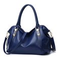 thumbnail image 2 of Bolso de hombro para mujer, nuevo, moderno, de mano, grande, de moda, de gran capacidad, informal, con aberturas diagonales, bolsos de mano para mujeres que viajan diariamente, 2 of 5