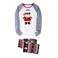 thumbnail image 2 of Nrmvnmi Matching Family Pajamas Sets Christmas PJ's Santa Claus Print Top and Christmas Tree Print Pants Jammies Sleepwear（Dad）, 2 of 5