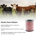 thumbnail image 4 of Electric Fence Polywire 1640 Feet 500 Meters, 9 Stainless Steel Strands for High Conductivity, UV & Rust Resistant Portable Electric Fencing Rope for Livestock, Horses, G, 4 of 6