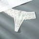 thumbnail image 2 of Gibobby Calzoncillos sexy Ropa interior calada Sexy de encaje para mujer, cintura trasera de encaje, cintura media alta(Blanco,G), 2 of 3