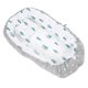thumbnail image 3 of Funda para Tumbona para Bebé Suave, Cómoda, Transpirable, Fácil de Limpiar, Plegable, Portátil, Funda para Nido para Recién Nacidos para Viajar, Diseño de Bosque Gris, 3 of 9