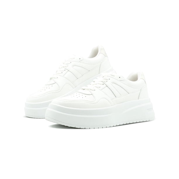 Tenis Plataforma 830 Unica Color Blanco 24.5
