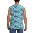 thumbnail image 4 of Lsque Best Dad Ever Print Men's Cotton Blend Sleeveless Muscle Shirts (S-3XL)- Moisture Wicking, Odor Protection, UPF 30+,X-Large, 4 of 8