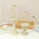thumbnail image 4 of 2PCS Retro Bird Cage Candle Holder Metal Iron Art Candlestick Black, 4 of 5