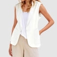 thumbnail image 2 of Veste Sans Manches à Col en V pour Femmes, Tenue Décontractée Polyvalente pour Toutes les Saisons, 2 of 4