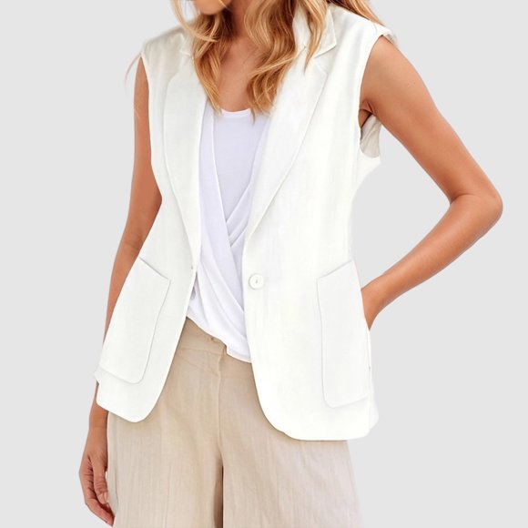 Stylish Women's Outerwear Vests Casual Sleeveless Jackets for Everyday Campus and Outdoor Activities - Layering Piece for All Seasons
