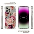thumbnail image 6 of CoverON Phone Design For Apple iPhone 15 Pro Case, Clear Flexible Soft Rubber Slim TPU Cover, Peony Flower, 6 of 7