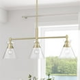 thumbnail image 6 of Malta 3-Light Linear Pendant in Brushed Champagne Bronze with Clear Glass, 6 of 8