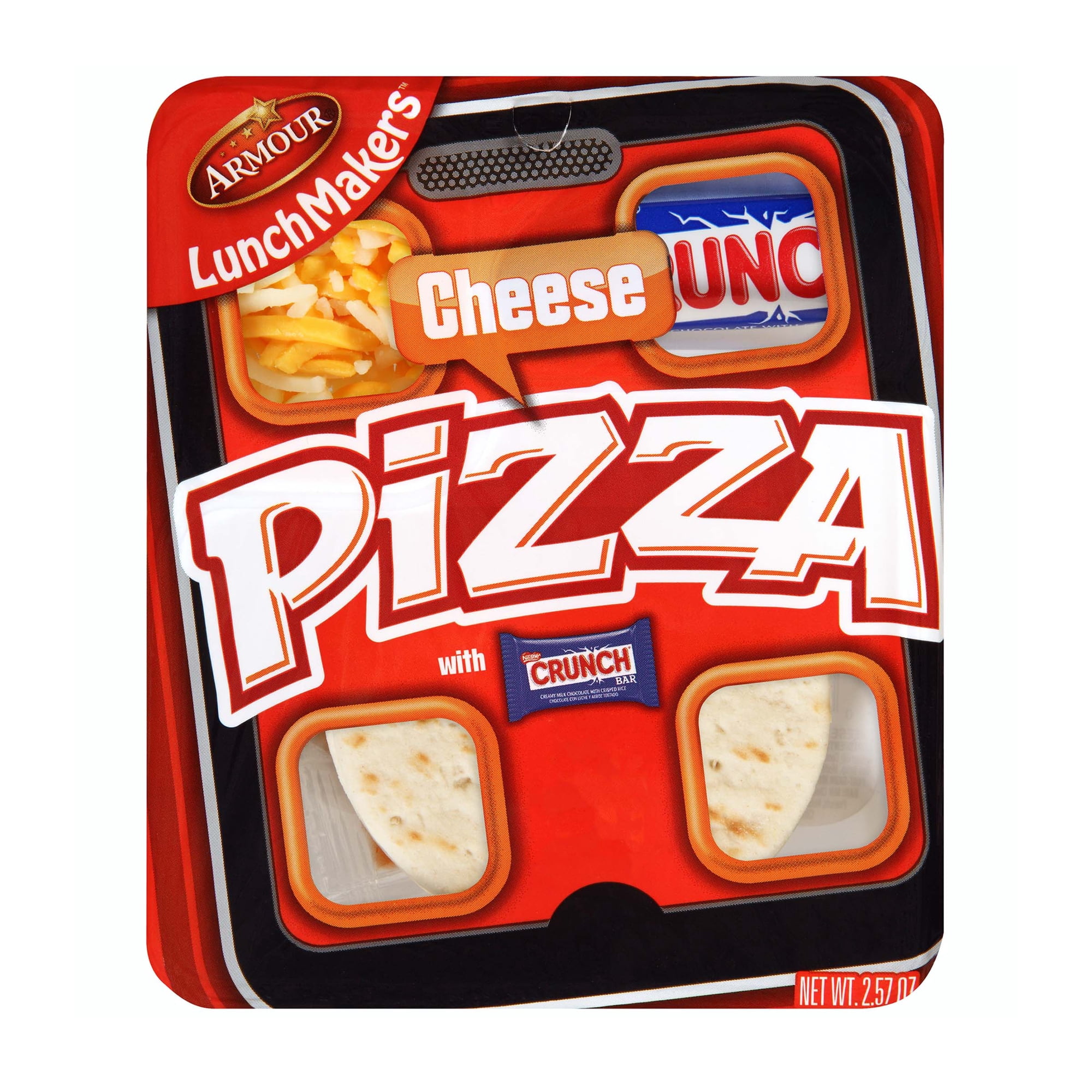 Armour LunchMakers Cheese Pizza Kit with Crunch Bar, 2.5 oz, 1 Count