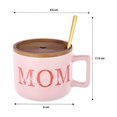 thumbnail image 3 of Taza Way to Celebrate Día de la Madre de Cerámica con Tapa de Madera y Cuchara de 400 ml., 3 of 4