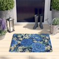 thumbnail image 2 of Pioneer Flower Floral Print Flannel Non Slip Door Rugs,Washable Door Mats Indoor,Decorative Door Mats,Dirt-Resistant and Absorbent Doormat for Entrance,Bedroom,Kitchen,Bathroom,23.5"x16", 2 of 5
