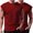 Red, variant on Men’s V Neck Sleeveless Tank Top Casual Two Pack Undershirt