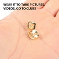 thumbnail image 3 of LOVEVER 4 Pcs Gold-plated Hat Grill Single Tooth Accessories Denture, 3 of 8