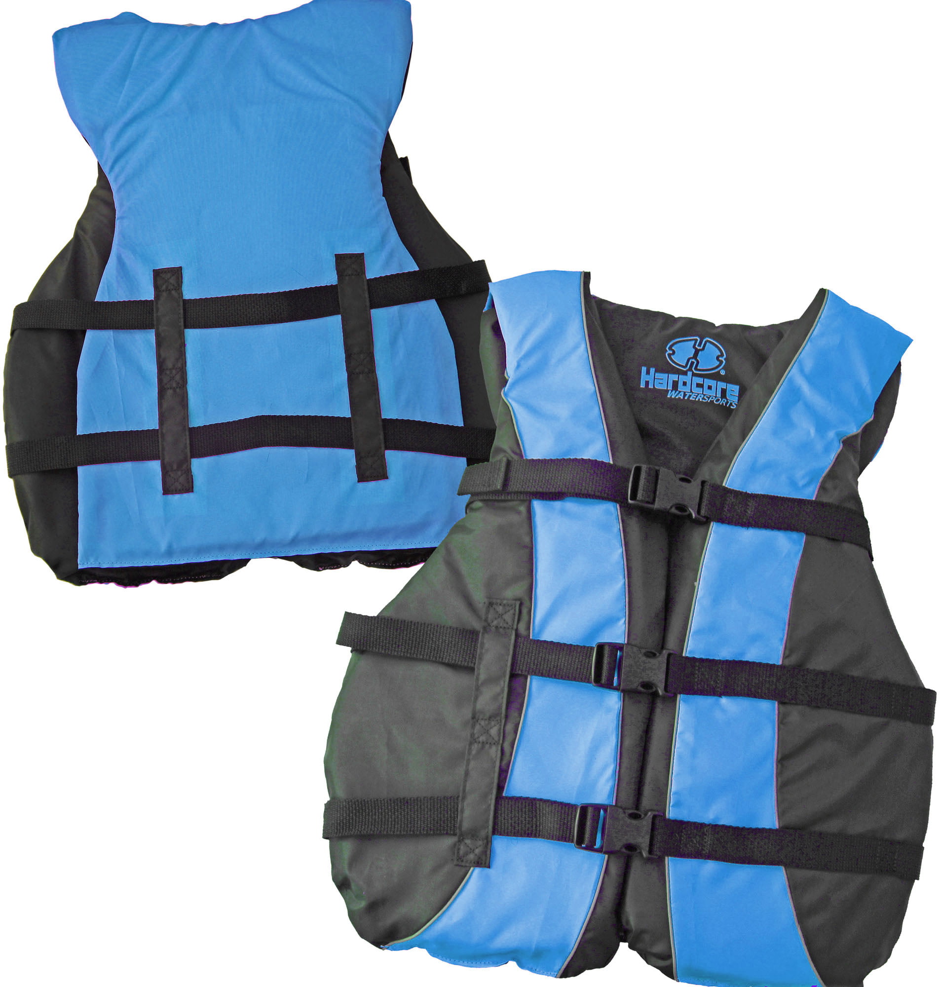 Adult Life Jacket Preserver 4-Pack Red & Blue USCG Type III Fishing Boating Vest 