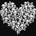thumbnail image 2 of CafePress - Skull Heart Maternity Dark T Shirt - Maternity Dark T-Shirt, 2 of 3
