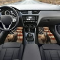 thumbnail image 3 of Renewold Deer American Flag Rubber Car Floor Mats 4 Pieces, Universal Fit Front & Rear Auto Rugs Full Set, Protect Your Vehicle's Interior for Car SUV Van & Trucks, 3 of 7