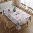 thumbnail image 2 of Princess Rainbow Castle Pattern Rectangle Tablecloth 60"x84",Waterproof Polyester Rectangle Table Cloth, Wipeable Spillproof Polyester Tablecloth for Dining, Camping, Indoor and Outdoor, 2 of 5