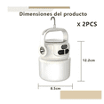 thumbnail image 2 of "Lámpara Recargable Solar Linterna Camping Led --acampar 2pk LAB.G  Blanco ", 2 of 5