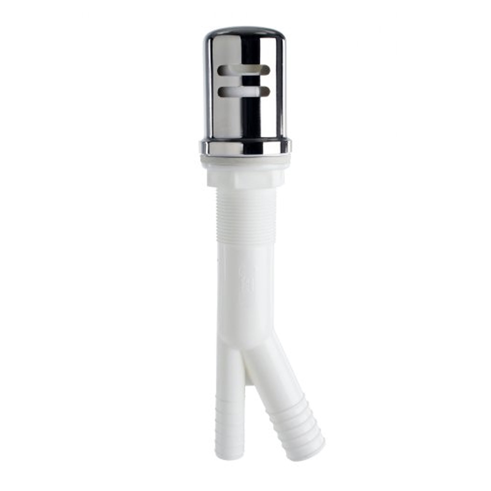 Westbrass D200-1-20 Plastic Dishwasher Air Gap Kit with Skirted Cast Brass Cap