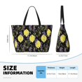 thumbnail image 4 of Honeii Lavender Flowers for Tote Bag with Adjustable Strap,Beach Bag, Waterproof Sandproof Beach Tote Bag, Large Capacity Foldable Beach Bags, 4 of 7