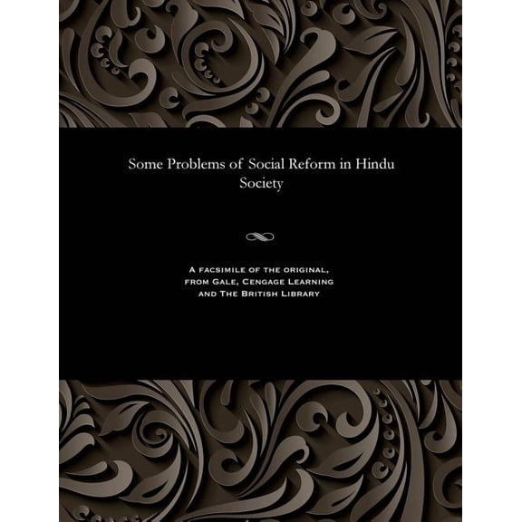 Some Problems of Social Reform in Hindu Society (Paperback)