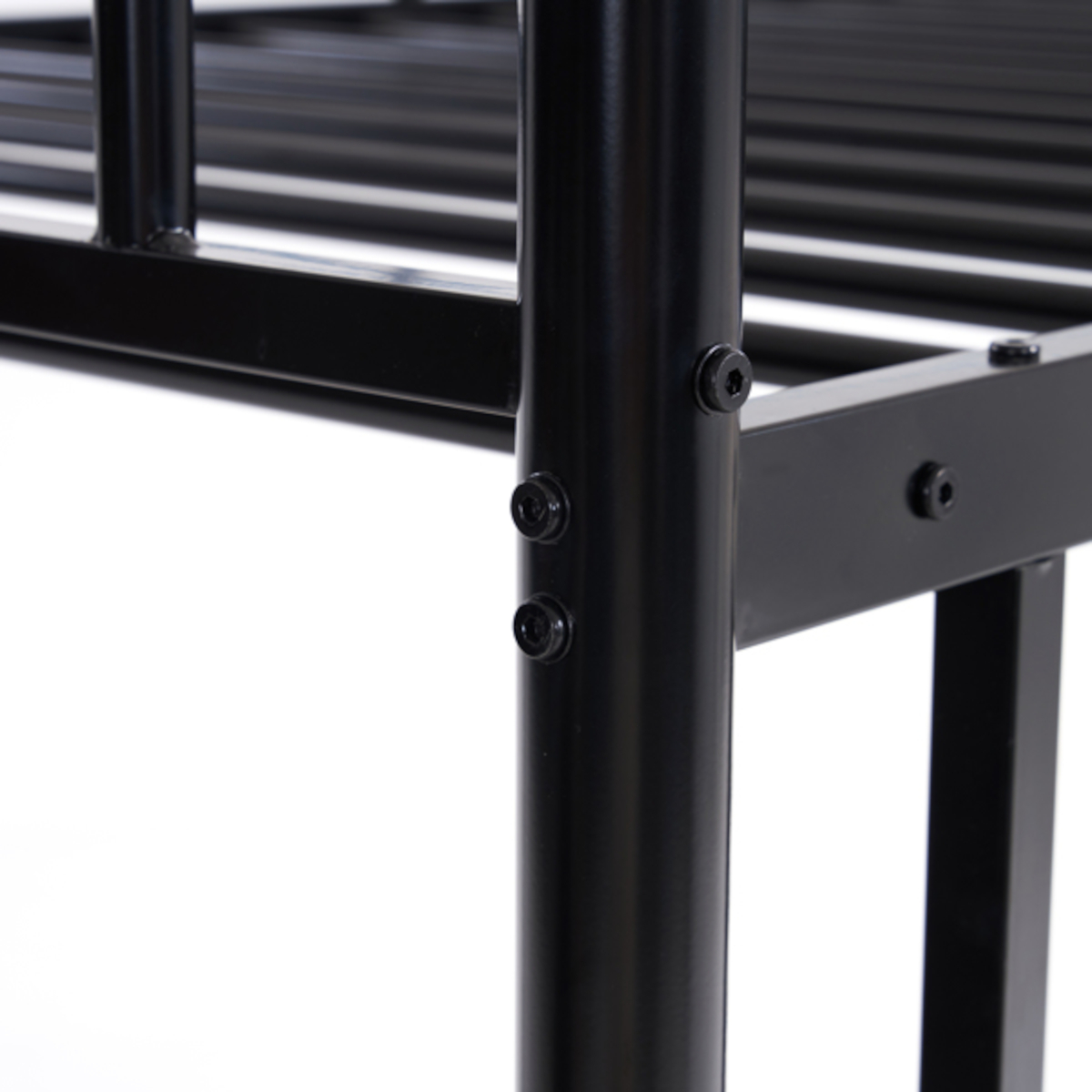 Alvantor Heavy Duty Twin Metal Bunk Bed with Safety Guard Rails & Ladder for Kids, Teens, Adults