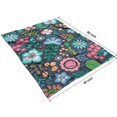 thumbnail image 4 of Pioneer Flower Floral Print Pattern Blanket,Comfortable Soft Flannel Throw Blanket,All Season,Warm Lightweight Blankets for Sofa Bed Couch Living Room Chair,60"x80", 4 of 4