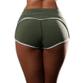 thumbnail image 7 of WLJ Women Solid Color High Waist Stretchy Butt Lift Sporty Yoga Shorts, 7 of 7