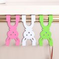 thumbnail image 4 of Yuedong Home Storage Over Door Hook Sturdy Metal Hanger For Bedroom Kitchen Utensils Iron Blue Durable Rabbit Shape Rack, 4 of 13