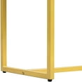 thumbnail image 4 of Console Table In Grey For Office - Two Drawer Organizer, , Modern Sleek Style With Bold Gold Base And Diagonal Stripe Space,, 4 of 5