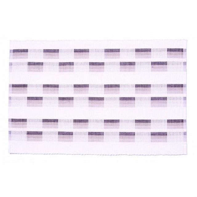 AG-01269S-4 Sets de Table Côtelés 19 Po&44; Check Coco - Lot de 4