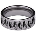thumbnail image 4 of Feather Tungsten Carbide Ring, 4 of 9