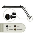 thumbnail image 2 of Contemporary Home Living 104" Black Contemporary Double Corner Window Curtain Rod, 2 of 2