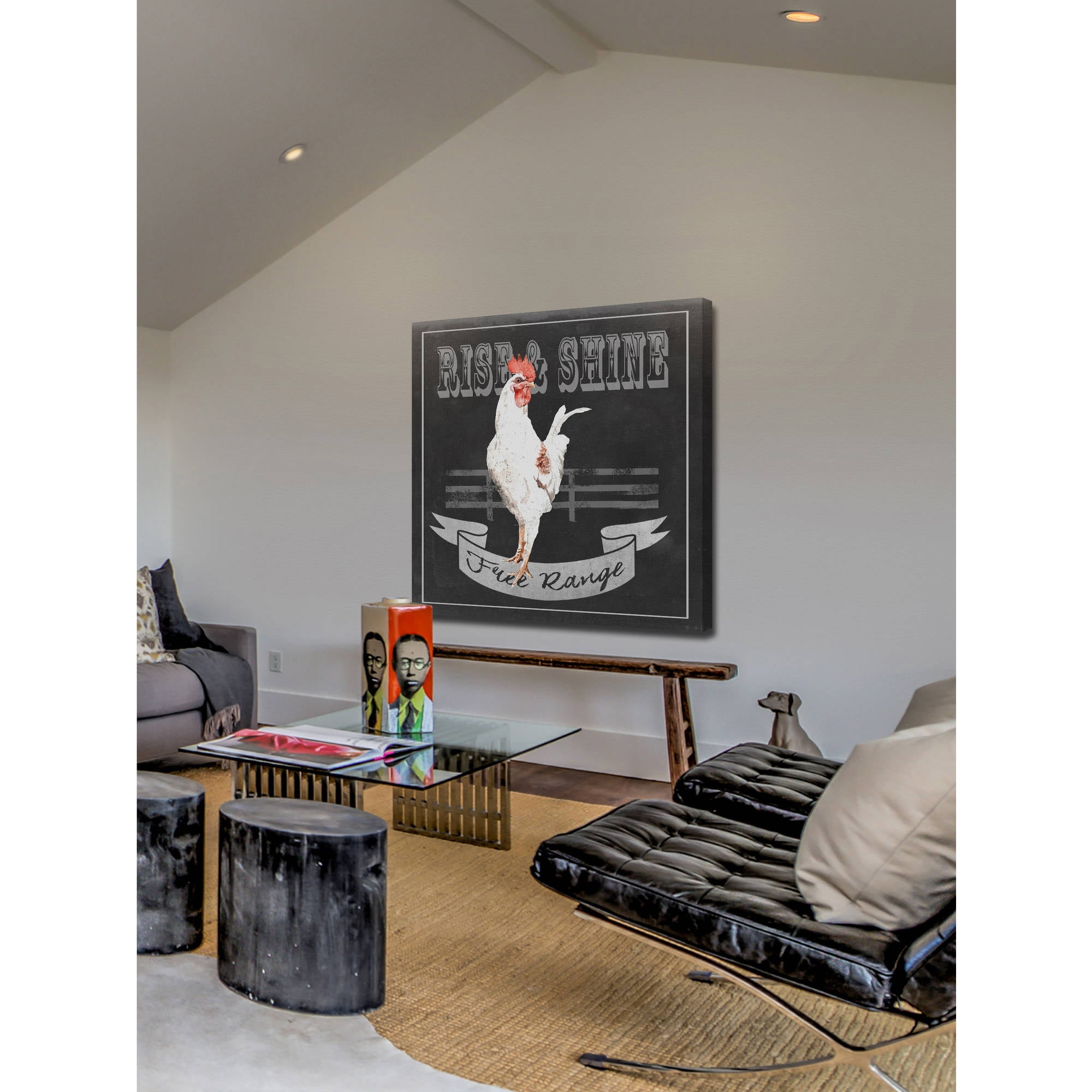 Marmont Hill "Chalkboard Rise & Shine" Painting Print on Wrapped Canvas