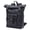 Black, variant on Ismart Vegetable-Tanned Leather Backpack - Retro Travel, Hiking & Laptop Backpack for Men & Women