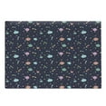 thumbnail image 1 of Space Cutting Board, Alien Planets with Shooting Stars and Polka Dots Galaxy Heavenly Bodies Asteroid, Decorative Tempered Glass Cutting and Serving Board, Large Size, Multicolor, by Ambesonne, 1 of 1