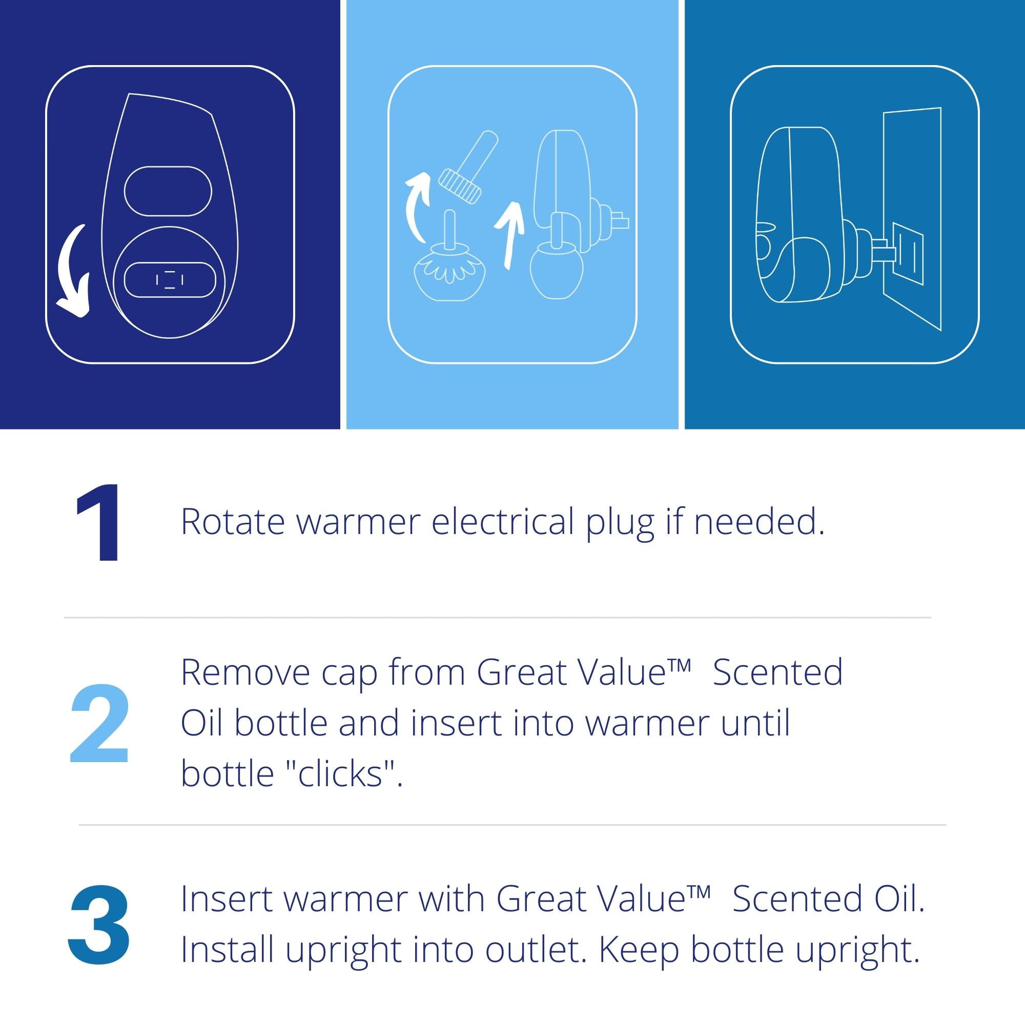Great Value Scented Oil Warmer Air Freshener & Linen Fresh Starter Kit