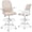 White, variant on Ergonomic Computer Standing Desk Chair, Tall Office Chair Mid-Back Mesh Rolling Drafting Chair with Lumbar Support and Footrest Ring