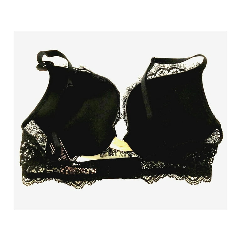 Victoria's Secret Bombshell Add 2 cup sizes Plunge Bra Black Lace