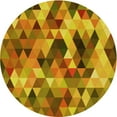 thumbnail image 1 of Ahgly Company Machine Washable Indoor Round Transitional Mahogany Brown Area Rugs, 6' Round, 1 of 7