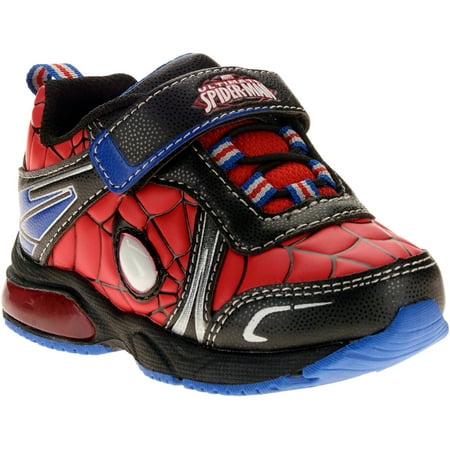 Spiderman - Toddler Boys Lighted Athletic Shoe - Walmart.com