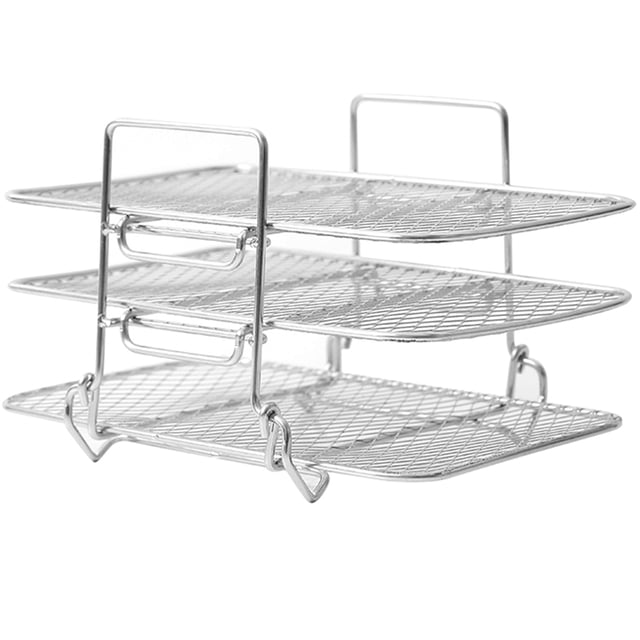 Miangastore Grilles pour Friteuse à Air Chaud en Acier Inoxydable Placement Vertical Cuisson 1 Ensemble