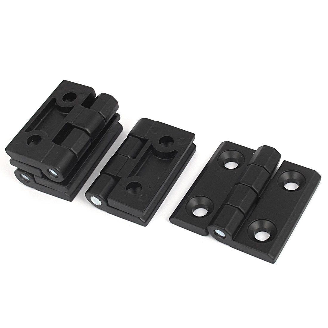 Uxcell Furniture Door Black Aluminium Ball Bearing Hinge 50mm x 50mm 4pcs