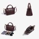 thumbnail image 4 of LHSHIDU Woven Bag Dumpling Handbag for Women,Mini Lightweight Leather Women's Top Handle Handbag Fashion Travel Daily Satchel, 4 of 8