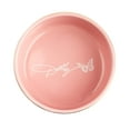 thumbnail image 2 of Doggy Parton, Dog Bowls, Gold Trim Butterfly Pet Bowl, Pink, Large, 2 of 15