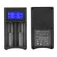 thumbnail image 1 of Viaje SEIVI PC Negro Portátil Viaje LCD Pantalla Inteligente USB Doble Ranura Cargador De Batería Para Ni MH Ni Cd AA AAA Li Ion LiFePO4 IMR 26650 14500, 1 of 7